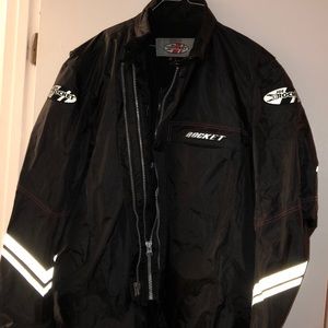 Joe rocket Rain suit, with pants and fleece vest